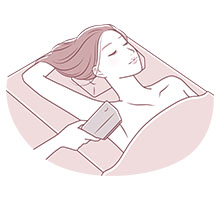 医療脱毛を受ける女性