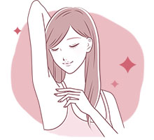 セルフ脱毛をした女性